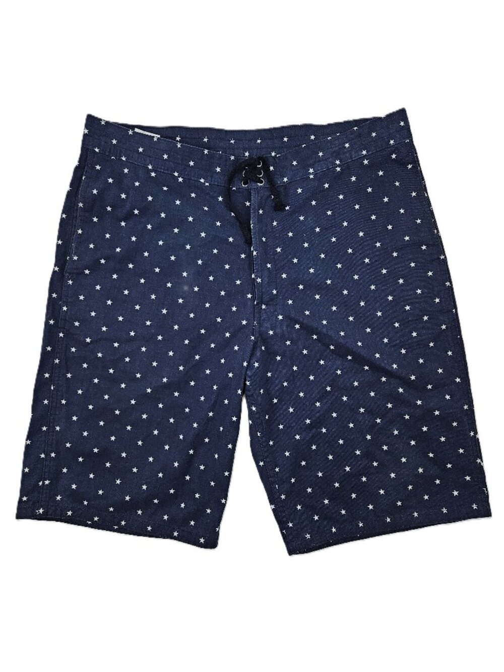 Mens Levis Board Shorts 36 Chino Twill Navy w/stars Button Fly Patriotic 4th 250
